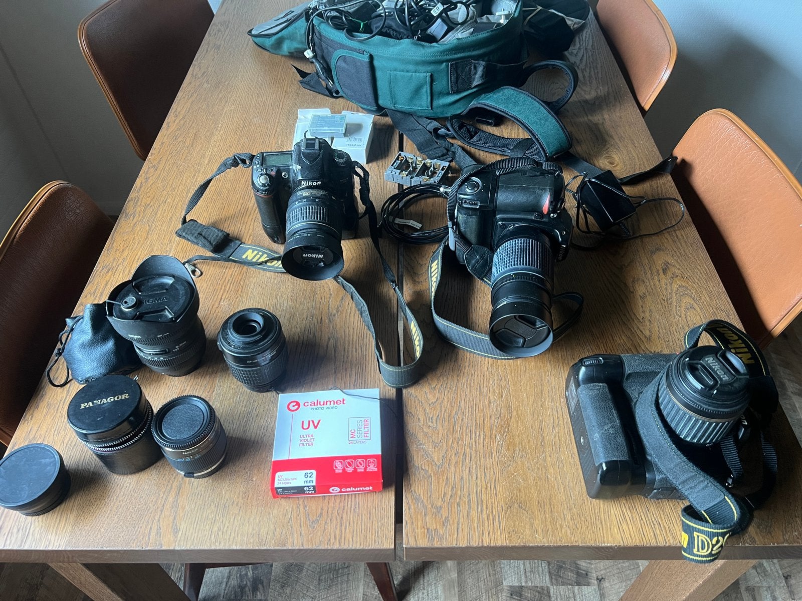 Nikon camera set – 3 spiegelreflexcamera’s, accessoires, Tweedehands, Tweedehands, Ophalen of Verzenden, Nikon