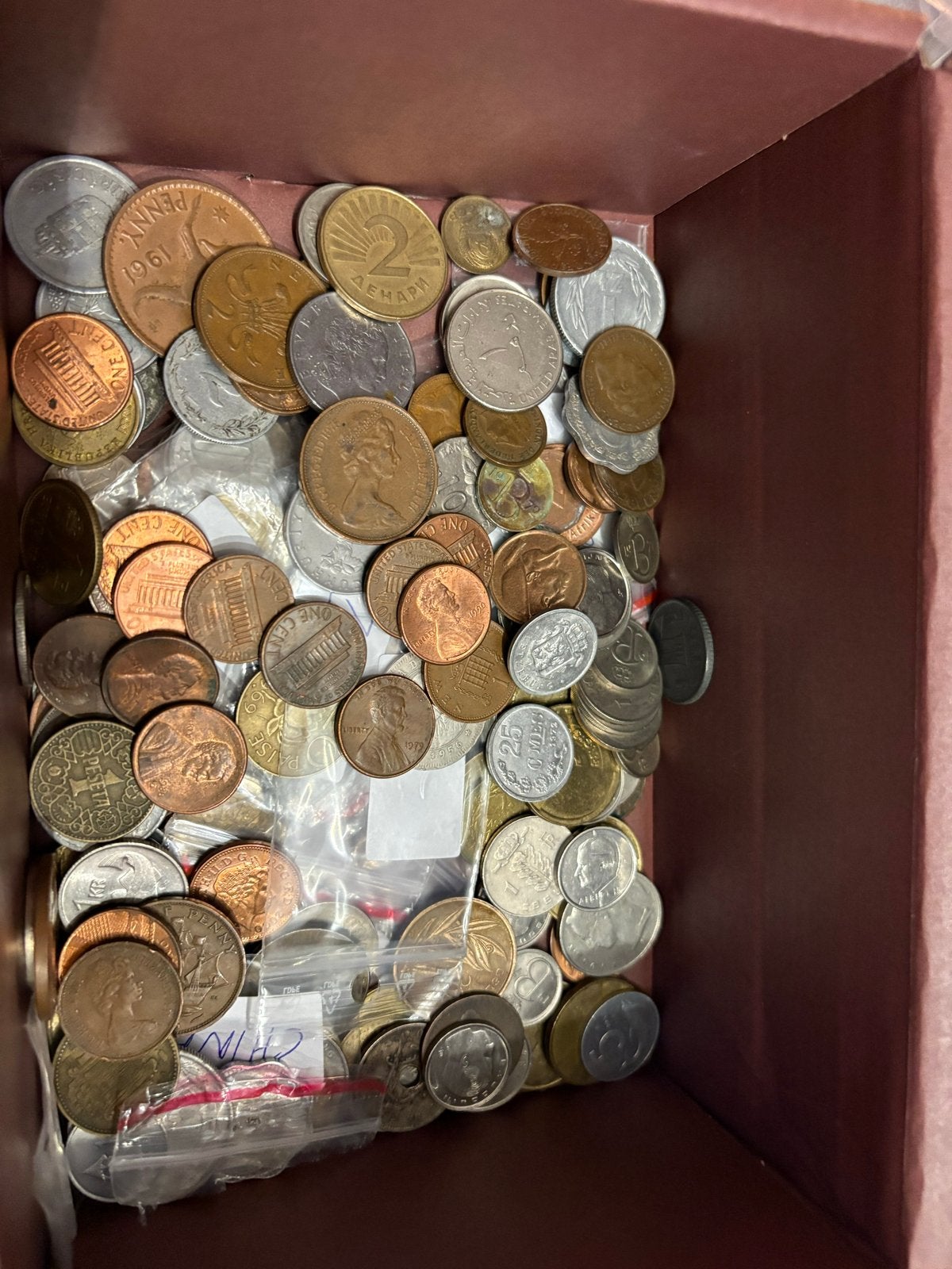 Partij vintage spullen, munten en horloge, Ophalen, Nederland en Buitenland, Munten