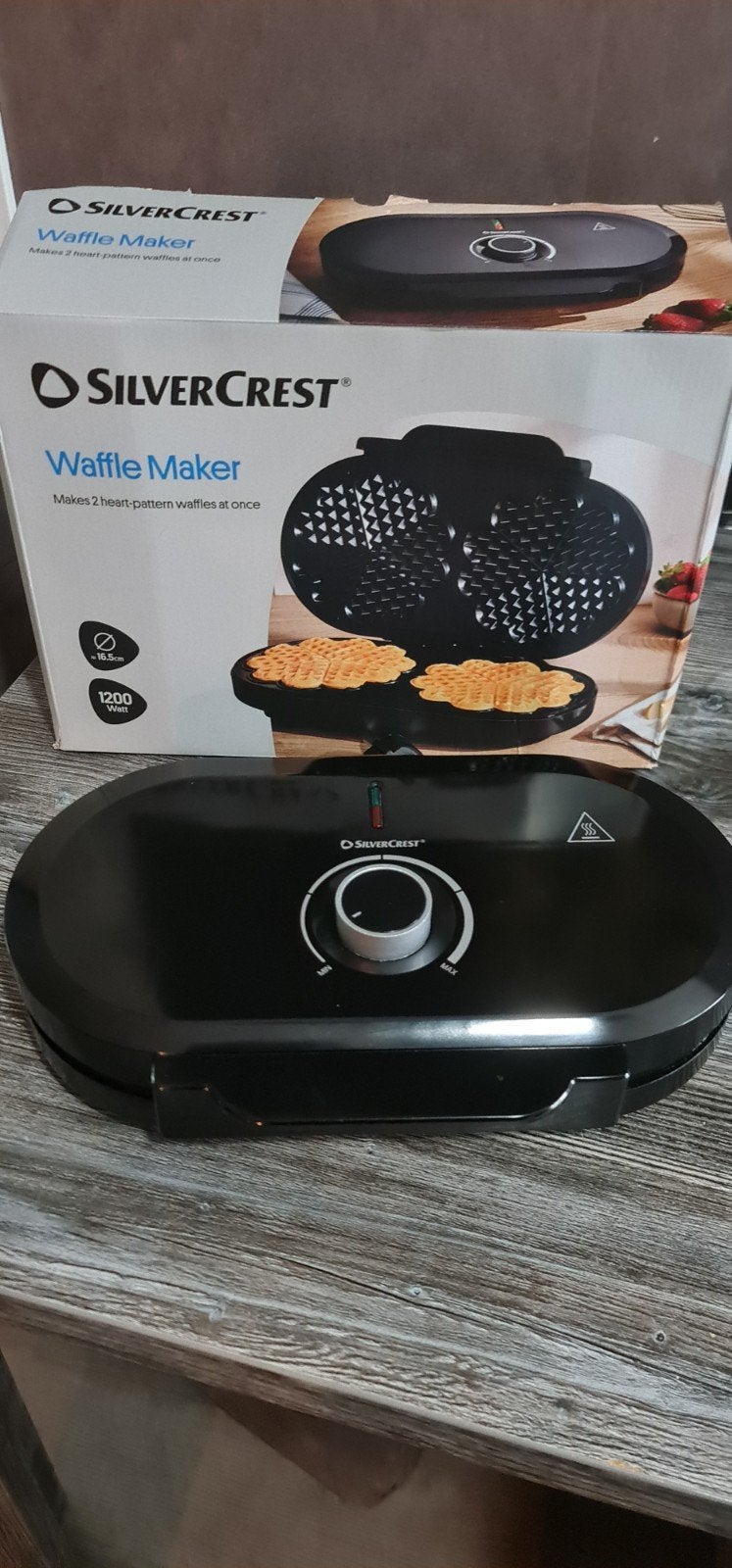 Silvercrest wafelijzer - hartjeswafels - zo goed als nieuw, Ophalen, Zo goed als nieuw