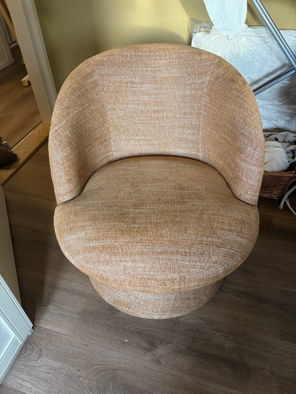 Draai fauteuil kwantum - Draaistoel - Okergeel/Bruin, Ophalen, Gebruikt, Overige kleuren, Eén