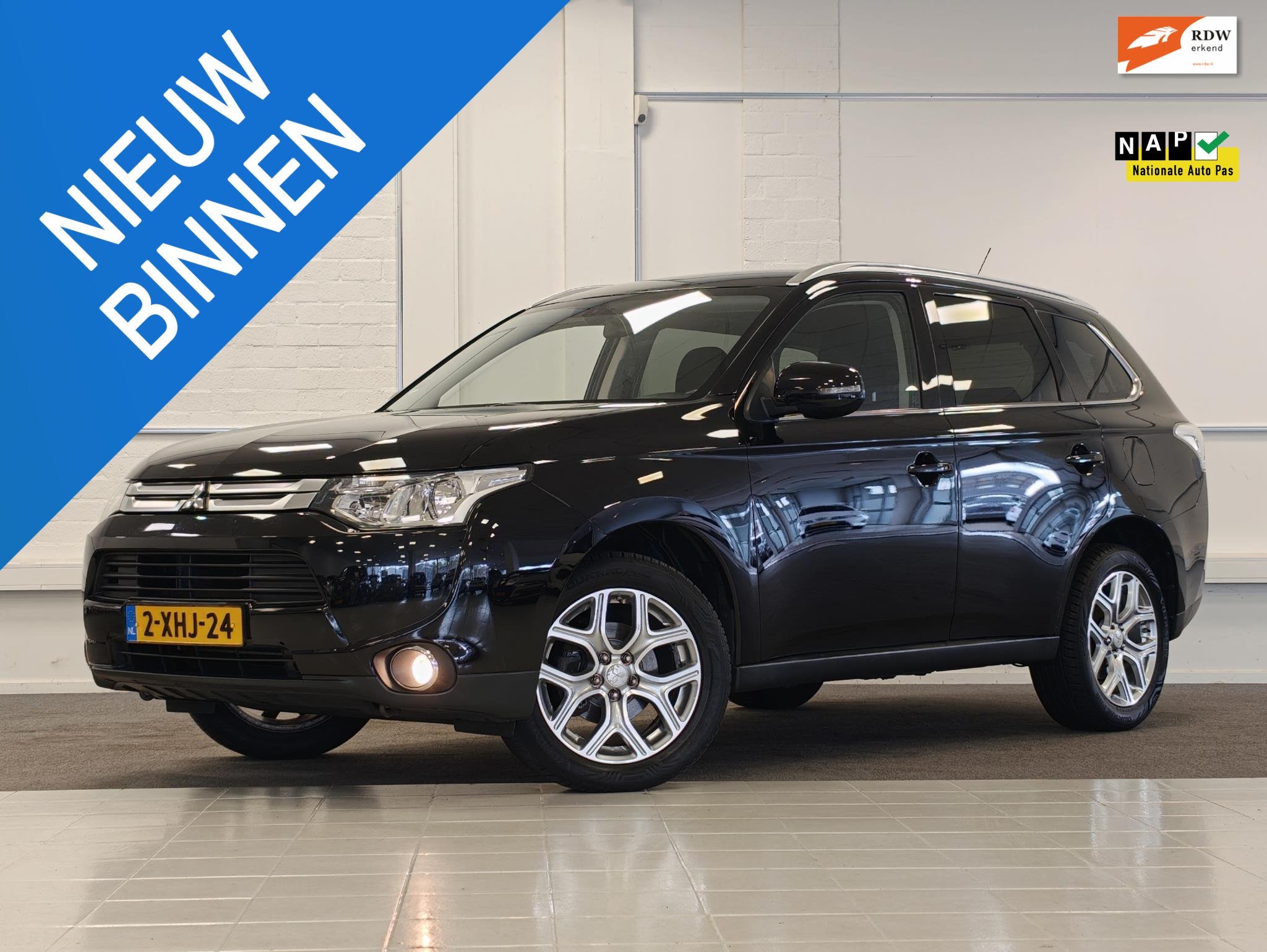 Mitsubishi Outlander 2.0i 16V Business Edition 7Pers. Allsea, Auto's, 4 cilinders, 150 pk, 7 stoelen, Zwart