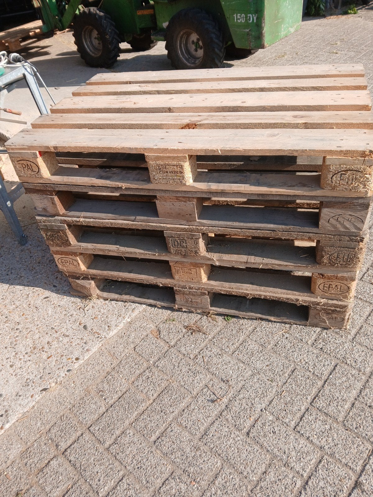 Gebruikte Euro Pallets - Stevig en Duurzaam, Ophalen, Gebruikt, Hout, 100 mm of meer
