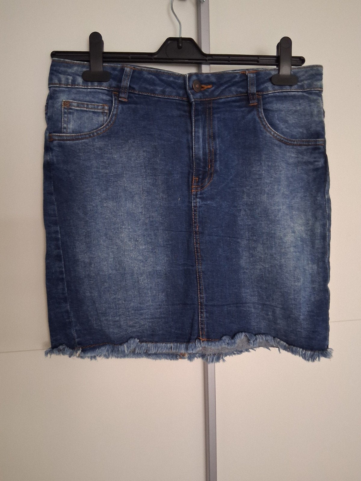 Koopje! Esmara - spijkerrok - Maat 40, Maat 38/40 (M), Blauw, Zo goed als nieuw, Boven de knie