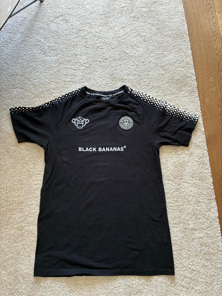 Black Bananas Zwart T-shirt - Prima Staat maat M, Ophalen of Verzenden, Zo goed als nieuw, Maat 48/50 (M), Zwart