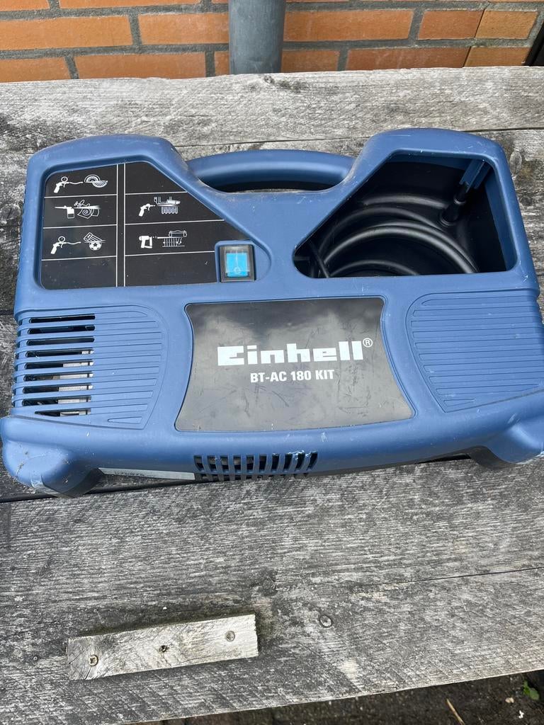 Einhell BT-AC 180 KIT Compressor - 180 l/min, Doe-het-zelf en Verbouw, Compressors, Gebruikt, 6 tot 10 bar, Ophalen of Verzenden