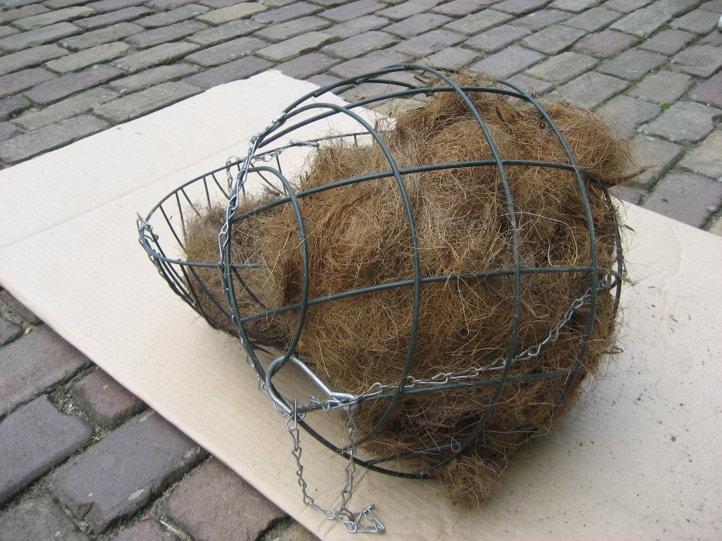 Hangmanden hanging basket kokos inlegvel Ø 36 diepte 16 cm, Minder dan 30 cm, Minder dan 60 cm, Rond, Ophalen of Verzenden