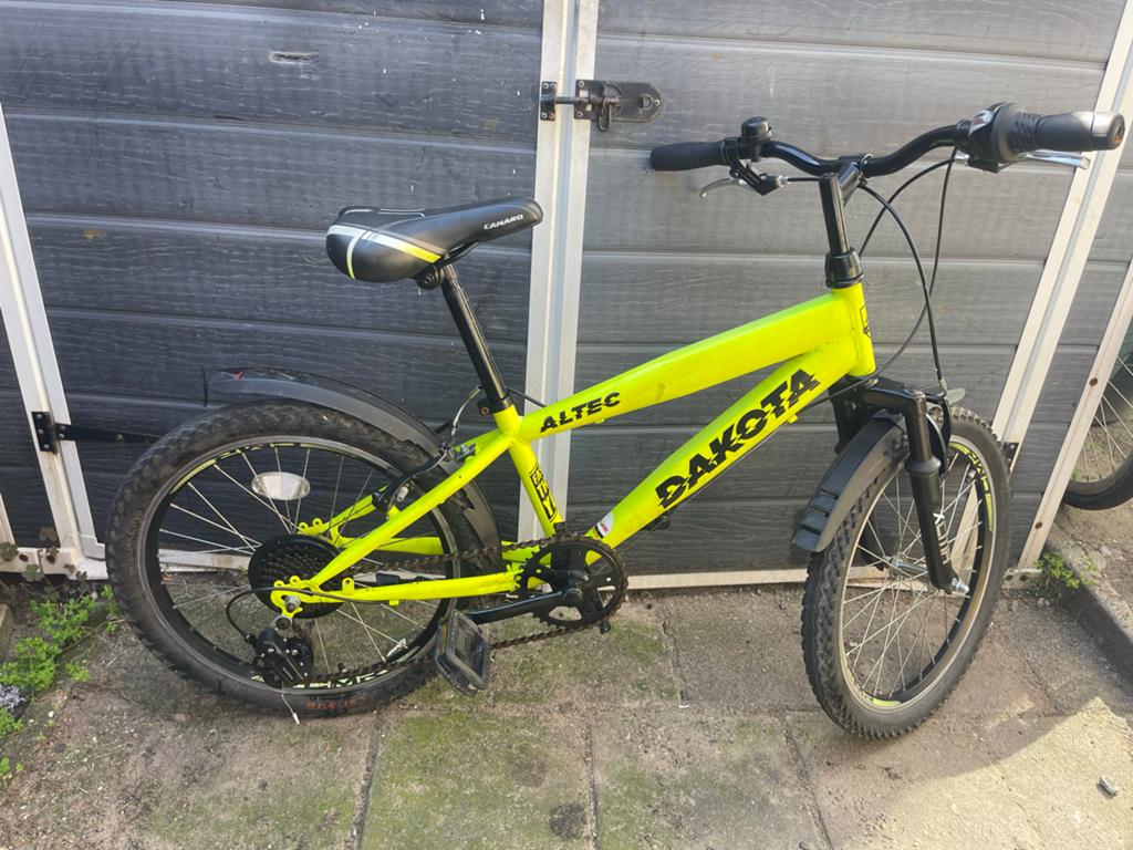 Altec Dakota Kinderfiets - Neon Geel - 20 inch, Ophalen, Gebruikt, 20 inch