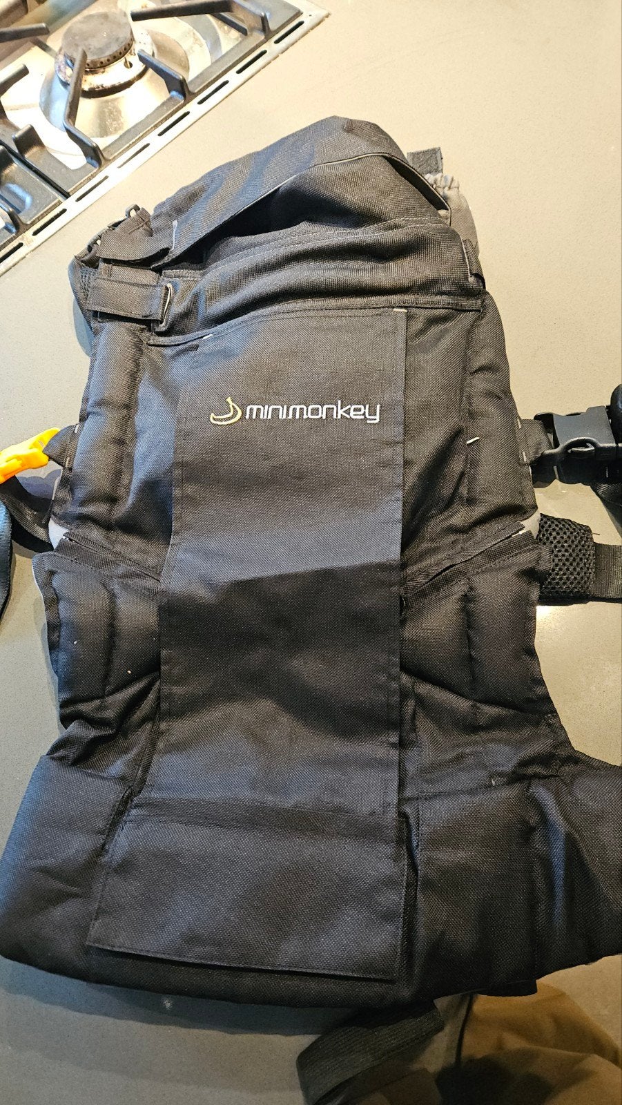Mini Monkey Ergonomische Draagzak - Newborn tot 18 kg, Overige merken, Buik of Rug, Ophalen of Verzenden, Zo goed als nieuw