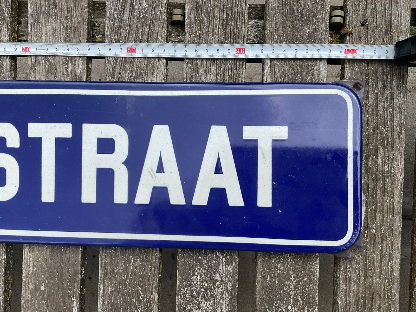 Emaille Straatnaambord Helmond Binnendongenstraat, Ophalen