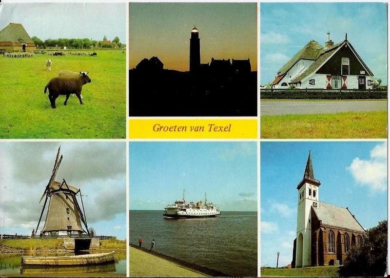 Texel gelopen ansichtkaart (5273 ), Ophalen of Verzenden, 1980 tot heden, Gelopen, Waddeneilanden