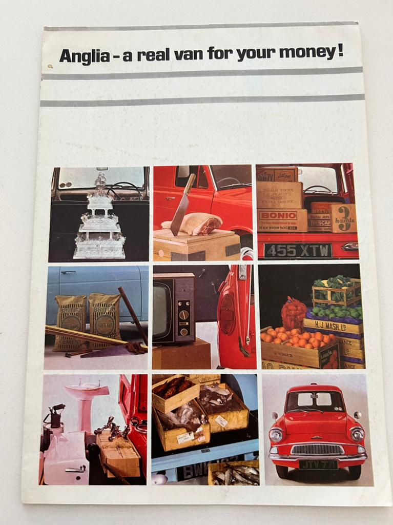 Ford Anglia Van folder, Verzenden, Gelezen, Ford