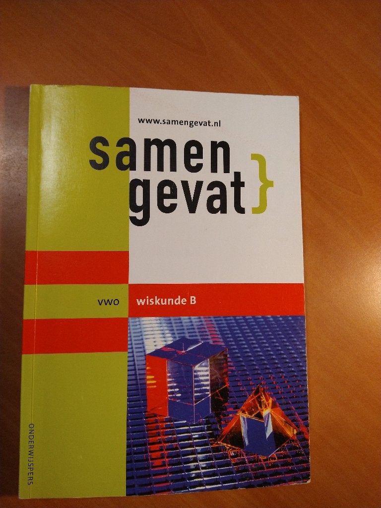Samengevat Vwo Wiskunde B, Boeken, Ophalen of Verzenden, Beta, Zo goed als nieuw