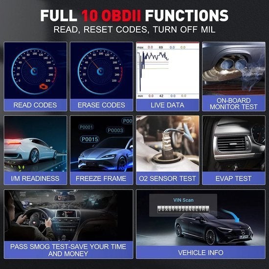 OBD2-scanner - Diagnosecomputer - Slimme diagnosetool - Fout, Corvance B.V., Verzenden, Nieuw, Corvancebol@gmail.com