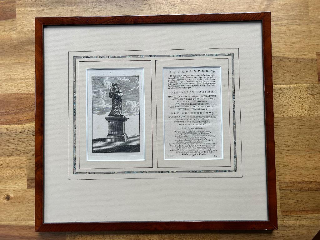 Schilderij met afbeelding Desiderius Erasmus en Keurdicht, Verzenden