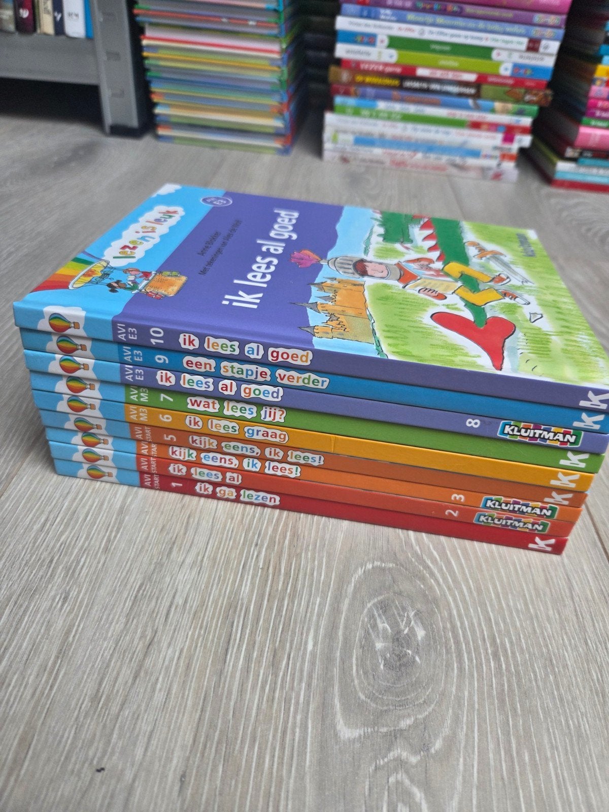 9x Kluitman AVI boeken - AVI start + M3 + E3, Ophalen of Verzenden, Zo goed als nieuw, Fictie algemeen