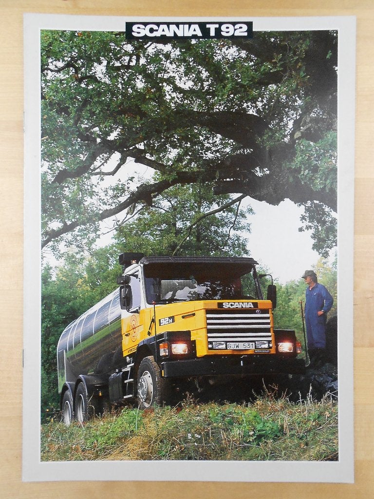 Scania T92 Brochure 1986 – T 92 Torpedo Neus, Ophalen of Verzenden, Zo goed als nieuw, Overige merken, Scania