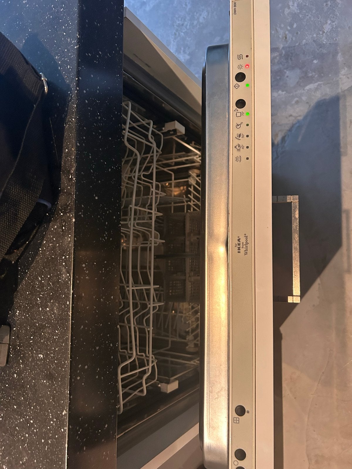 IKEA Whirlpool inbouw vaatwasser, Ophalen, Gebruikt, Minder dan 85 cm, 60 cm of meer