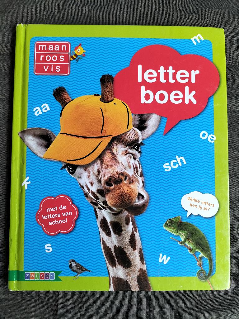 Maan roos vis Letterboek / met de letters van school, Boeken, Ophalen of Verzenden, Zo goed als nieuw, Fictie algemeen