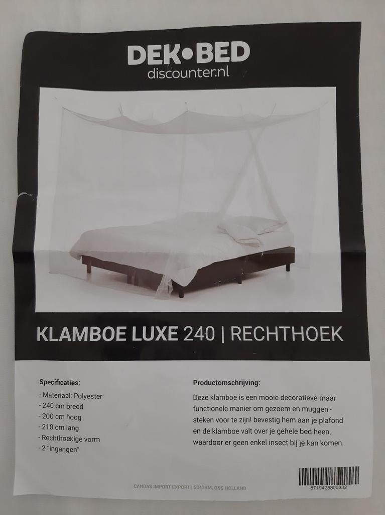 Nieuwe klamboe 240x210 cm, Ophalen of Verzenden, Nieuw