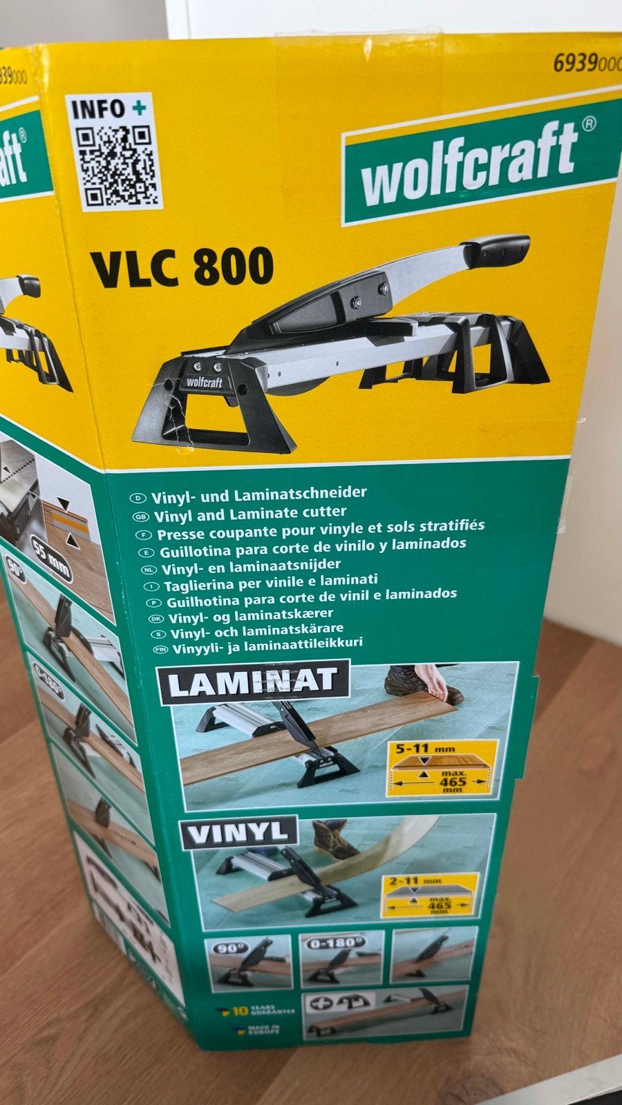 Wolfcraft VLC 800 laminaat- en vinylsnijder, Ophalen, Zo goed als nieuw, Snijgereedschap, Overige merken