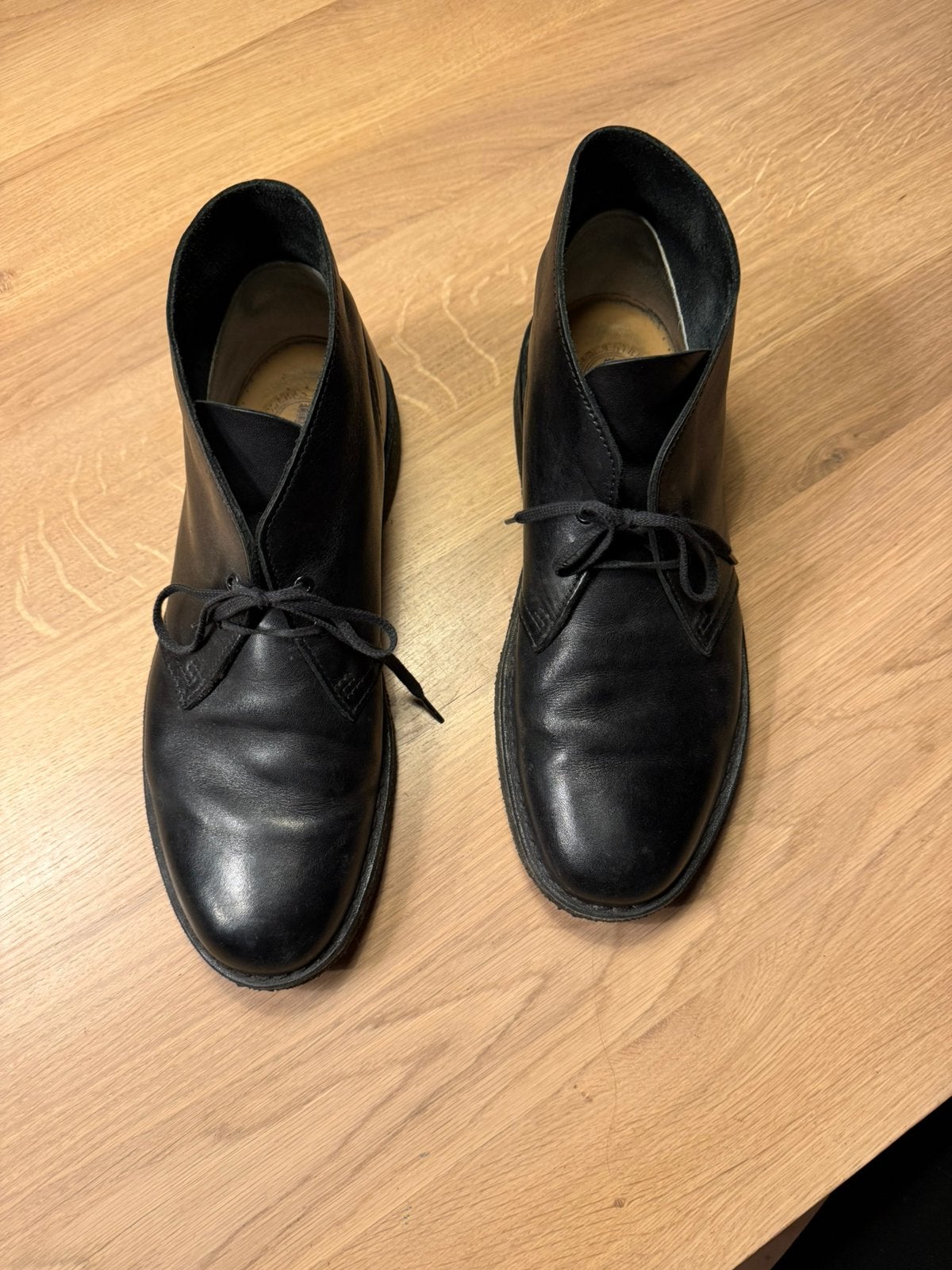 Clarks Original Schoenen - Zwart Leer - Maat 44, Ophalen of Verzenden, Zo goed als nieuw, Zwart