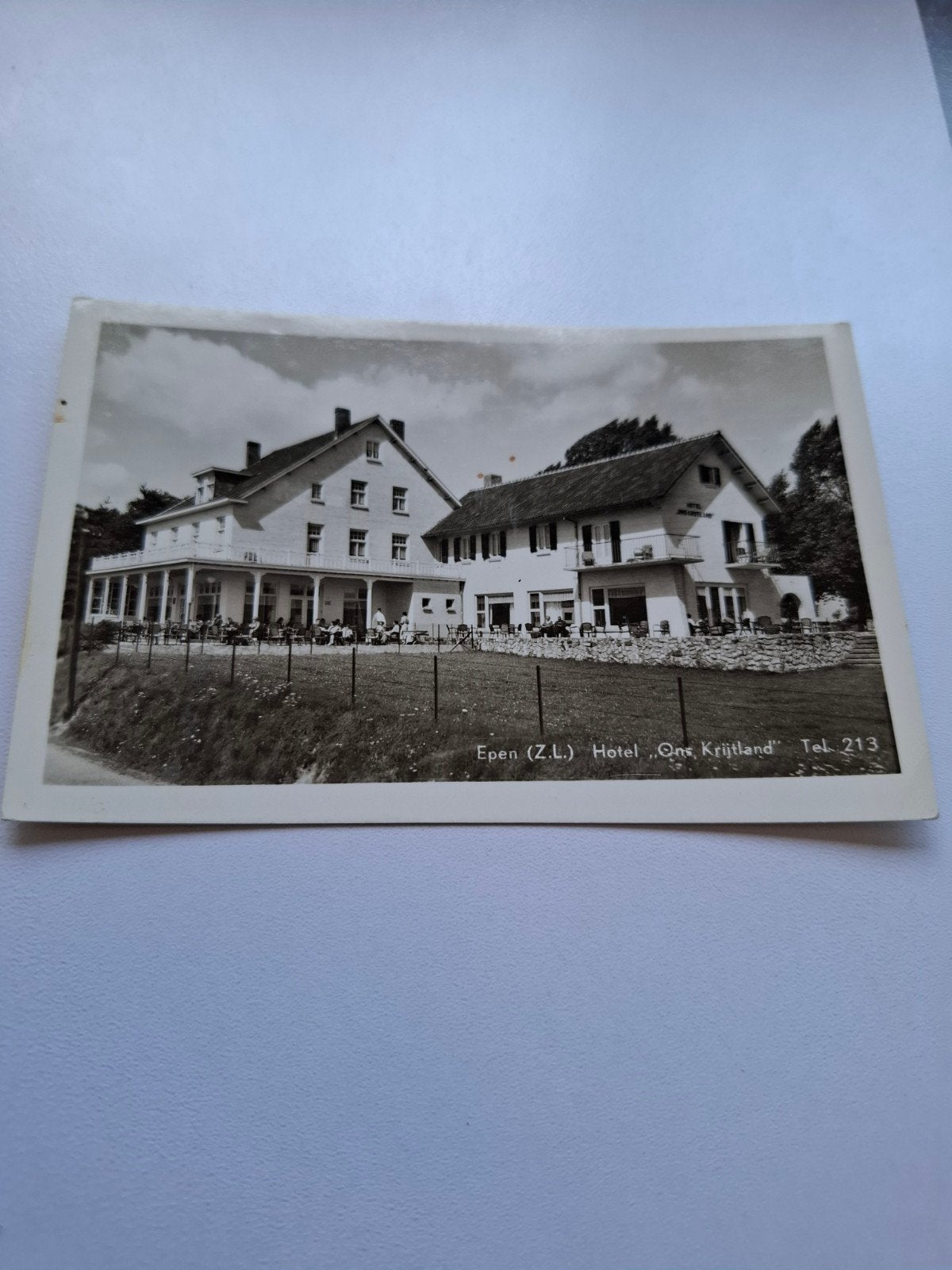 Oude Ansichtkaart Epen (Z.L.) Hotel "Ons Krijtland", Ophalen, Voor 1920, Gelopen, Limburg