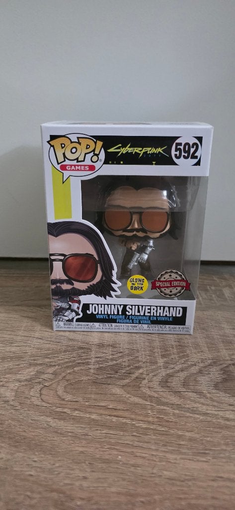 Funko Pop! Cyberpunk 2077 Johnny Silverhand #592 GITD, Ophalen of Verzenden, Zo goed als nieuw