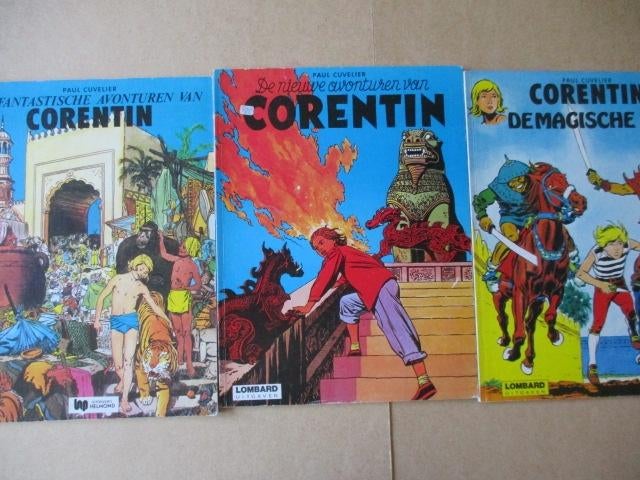 w0058 corentin 7x, Boeken, Meerdere stripboeken, Ophalen, Gelezen