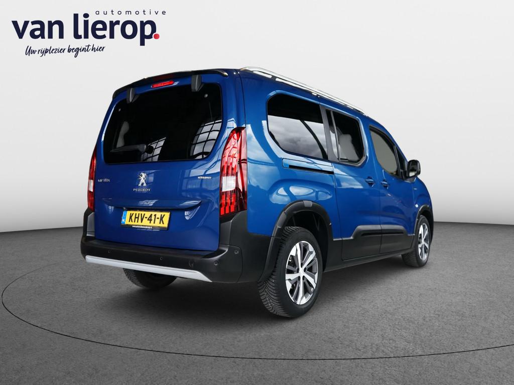 Peugeot Rifter 1.2 Puretech Long GT-Line 7p AUT. | CARPLAY, Auto's, Peugeot, Stof, Gebruikt, Zwart, 1199 cc