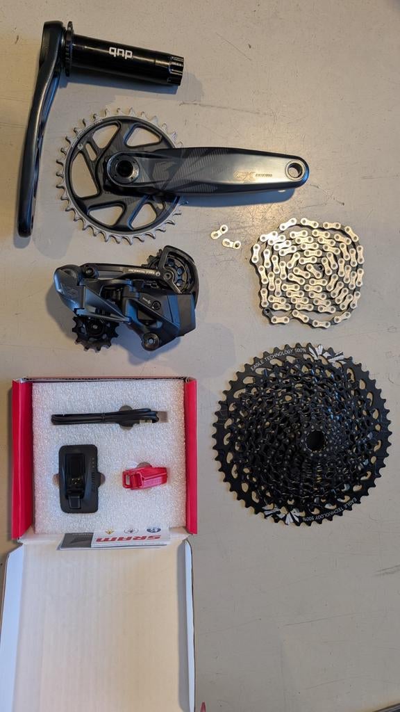 SRAM GX AXS 1x12 Groepset, Ophalen of Verzenden, Zo goed als nieuw, SRAM, Derailleur of Ketting