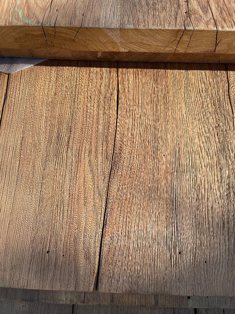 Oud eiken tafels tafelbladen groot formaat, 100 tot 150 cm, Ophalen of Verzenden, Vijf personen of meer, Rechthoekig
