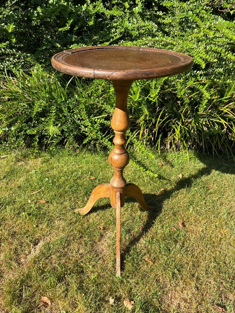 Vintage antiek wijntafeltje bijzettafeltje plantentafeltje, Huis en Inrichting, Tafels | Bijzettafels, Minder dan 55 cm, Gebruikt