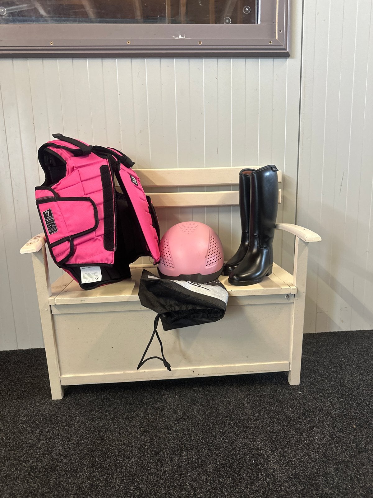 Paardrijset kinderen Bodyprotector Cap & Equithème Laarzen, Ophalen of Verzenden, Nieuw