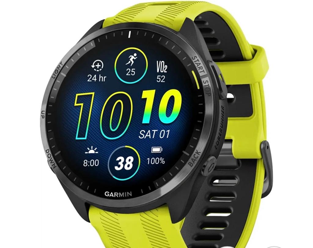 Garmin Forerunner 965 GPS Hardloophorloge - Nieuwstaat, Afstand, Verzenden, Geel, Zo goed als nieuw