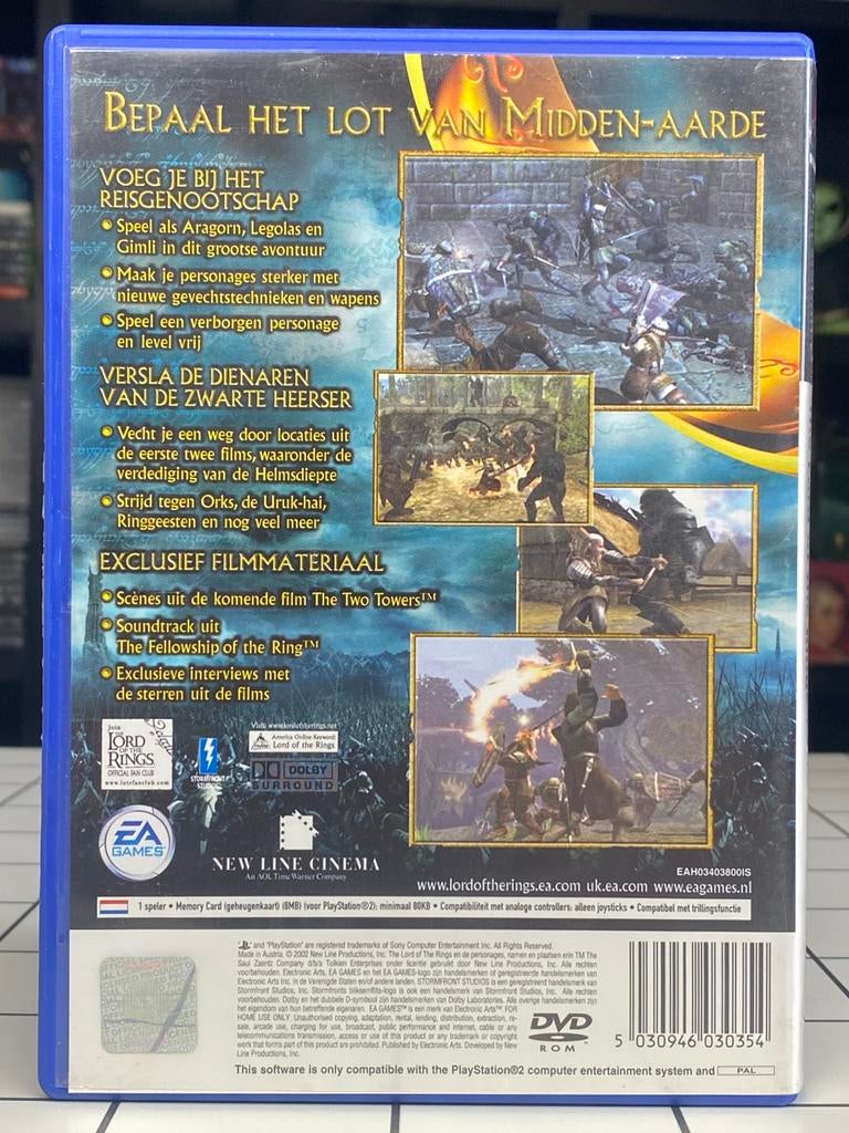 The Lord of the Rings The Two Towers - PS2 PlayStation 2, Avontuur en Actie, Gebruikt, Info@eagames.com, Gekoppelde computers