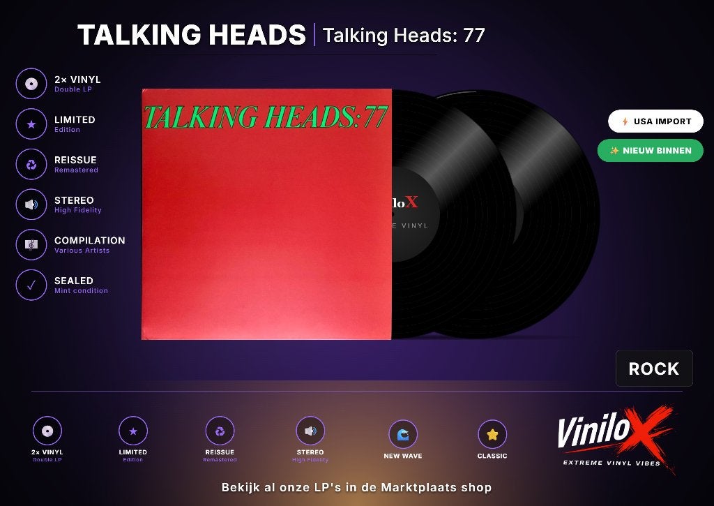 2 x LP Talking Heads – Talking Heads: 77 | LP, Gebruikt, Geseald, Ophalen of Verzenden, 12 inch