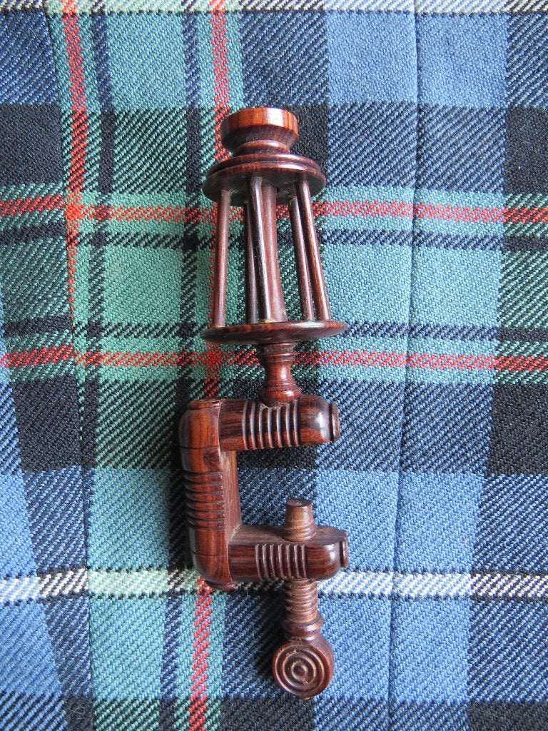 Antieke Engelse Rosewood sewing clamp (derde handje) c.1820, Ophalen of Verzenden