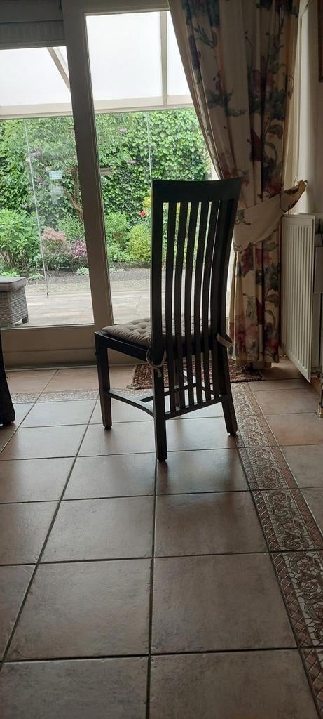 Eetkamertafel met 6stoelen, Ophalen, Gebruikt, 75 m² of meer, Laminaat