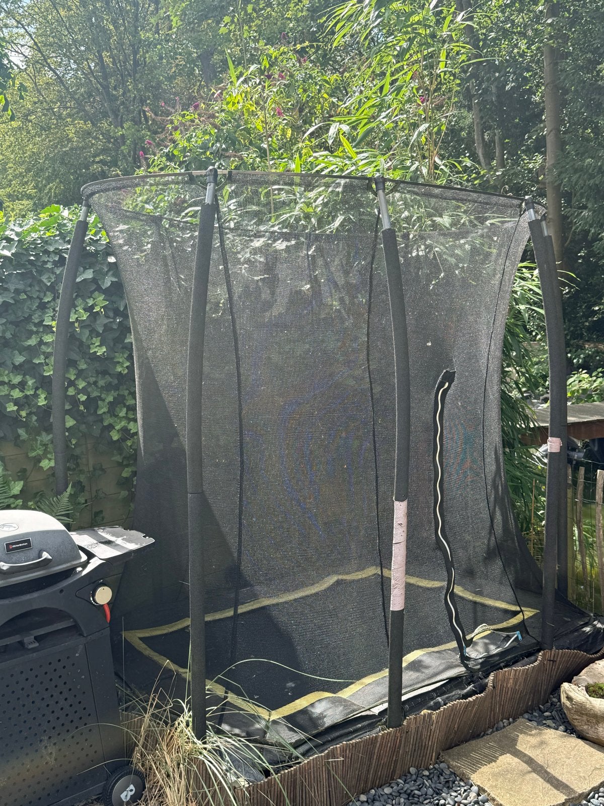 Gratis Salta Inbouw Trampoline 214 x 150 cm, Ophalen, Gebruikt