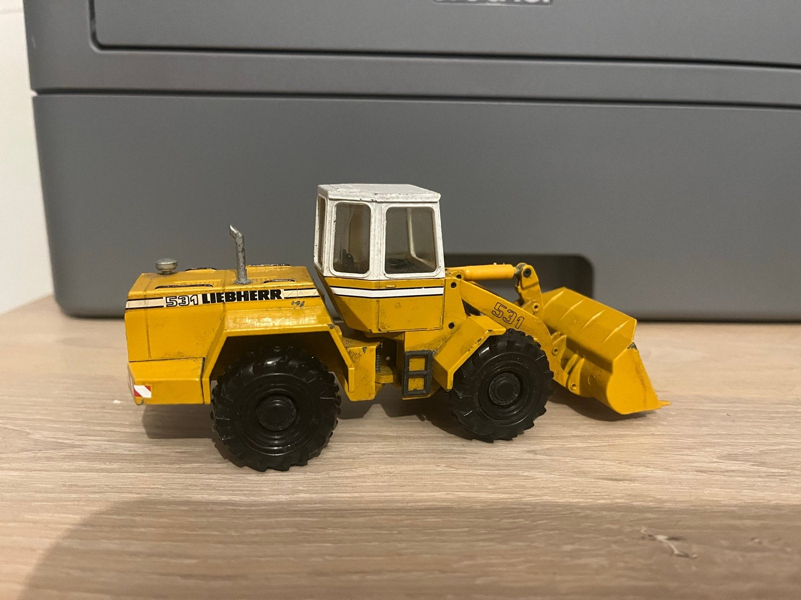 Liebherr 531 Wiellader Model - Geel, Ophalen of Verzenden, Gebruikt
