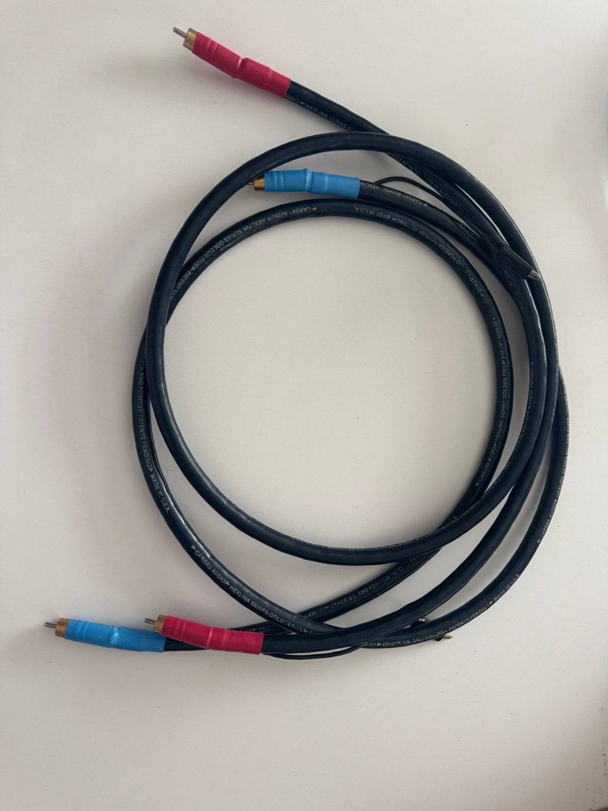 Cardas Hexlink Series Golden Five High-End RCA, Ophalen, Zo goed als nieuw, Minder dan 2 meter, Interlink-kabel