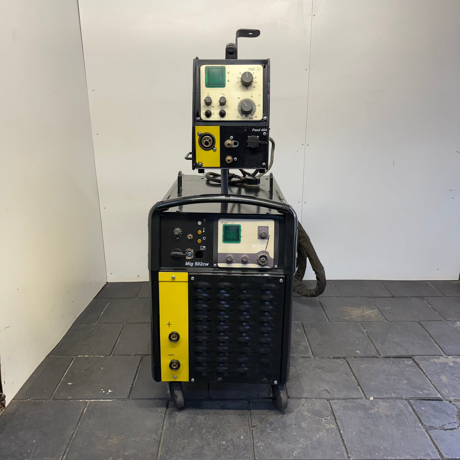 ESAB Origo Mig 502cw MIG/MAG C02 Lasapparaat WTGK 500A 380V, Gebruikt, ESAB AB, Order@esab.se, Ophalen of Verzenden