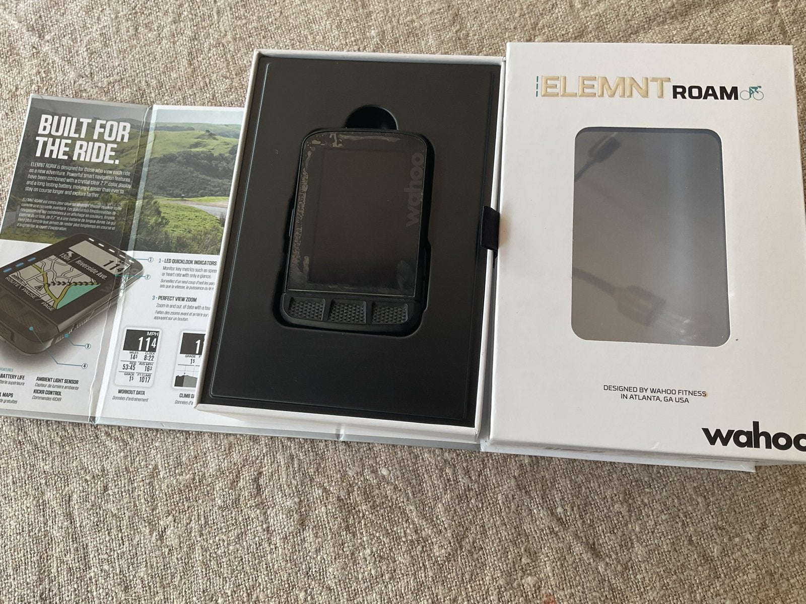 Wahoo Elemnt Roam GPS Fietscomputer -, Ophalen of Verzenden, Gebruikt