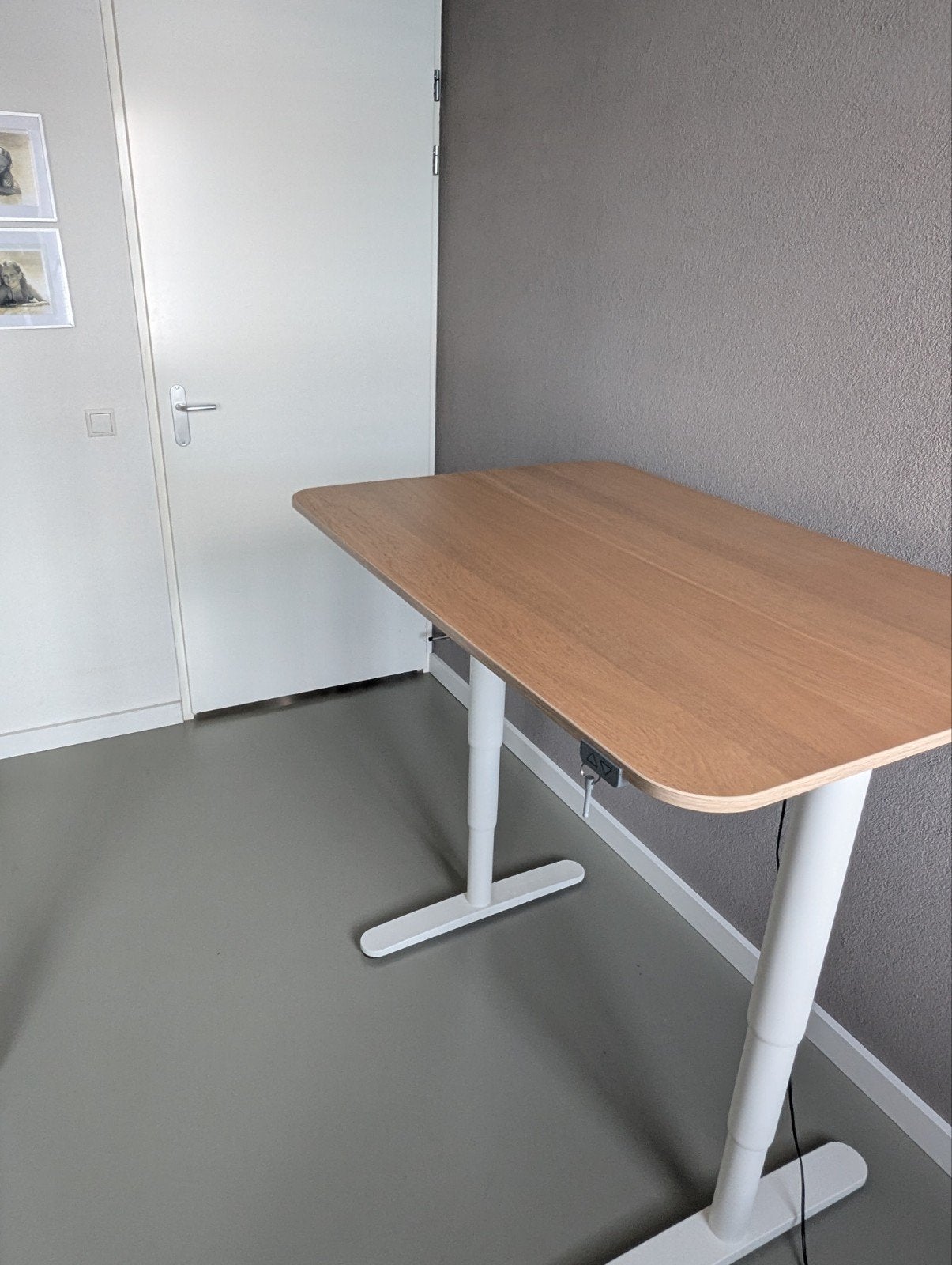 Elektrisch verstelbaar zit-sta-bureau IKEA, Ophalen, Zit-sta bureau, Gebruikt, 120 cm