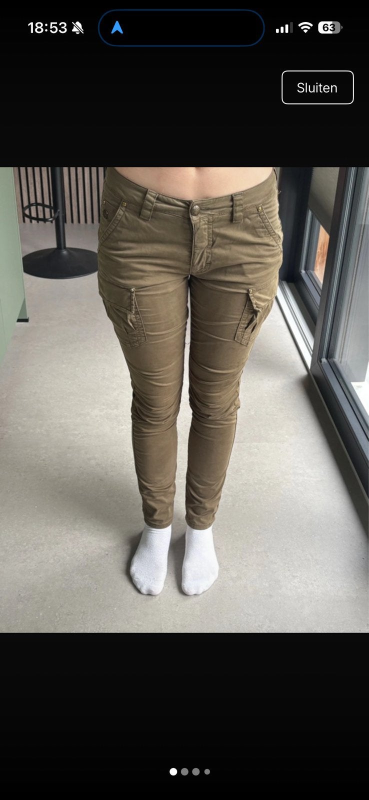 Mos mosh broek, Kleding | Dames, Ophalen of Verzenden, Zo goed als nieuw, Maat 38/40 (M), Lang