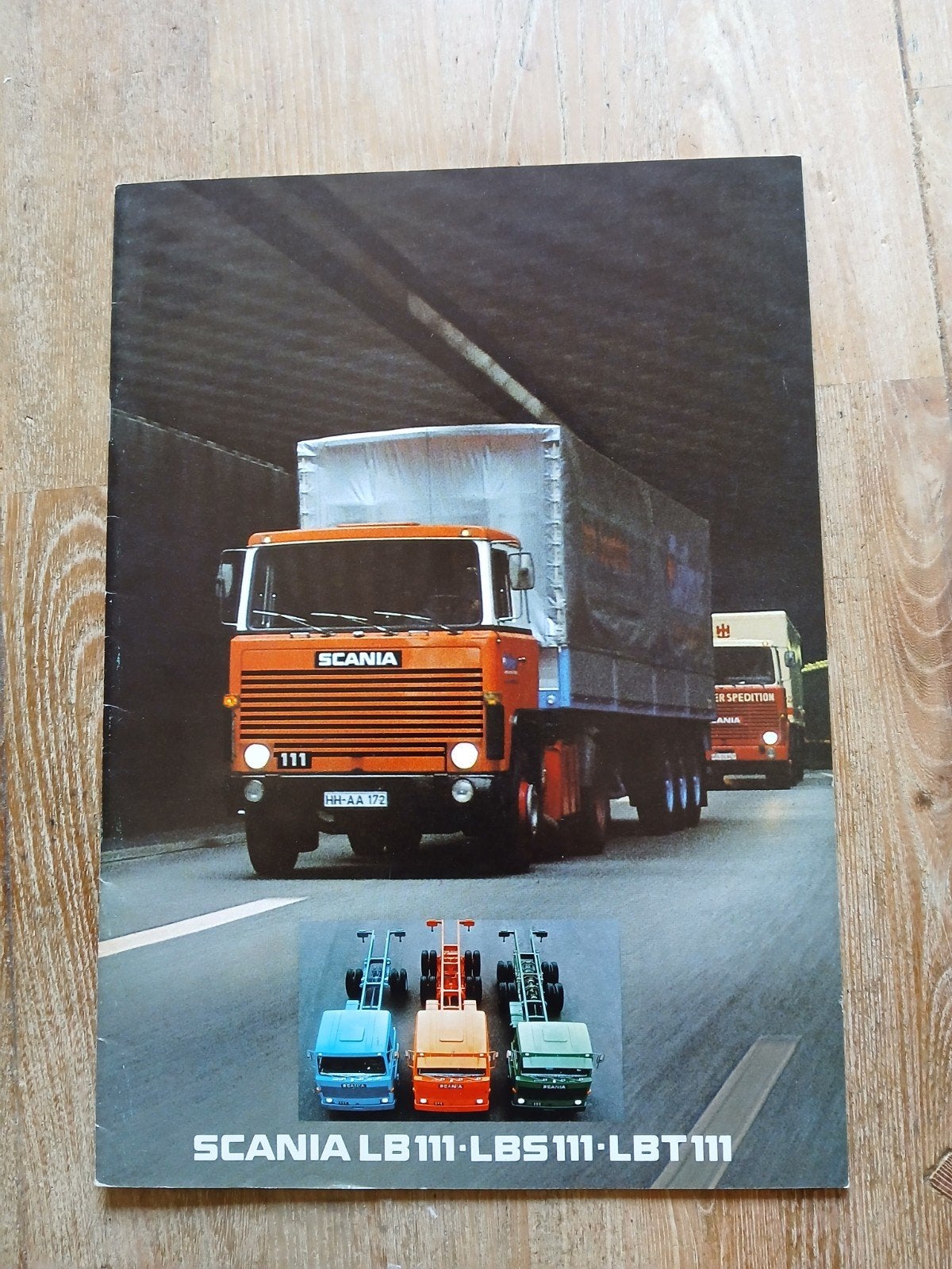 Scania LB111 vrachtwagen folder, Ophalen of Verzenden, Gebruikt, Auto's