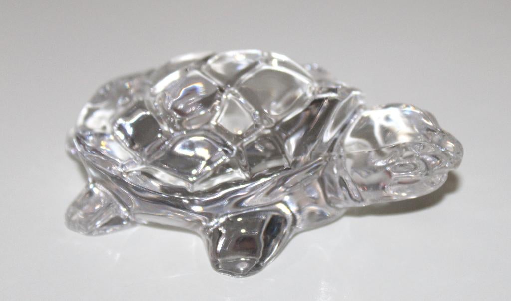 Schildpad geslepen glas kristal verzamelen beeldje beeld, Verzamelen, Beelden en Beeldjes, Ophalen of Verzenden, Zo goed als nieuw