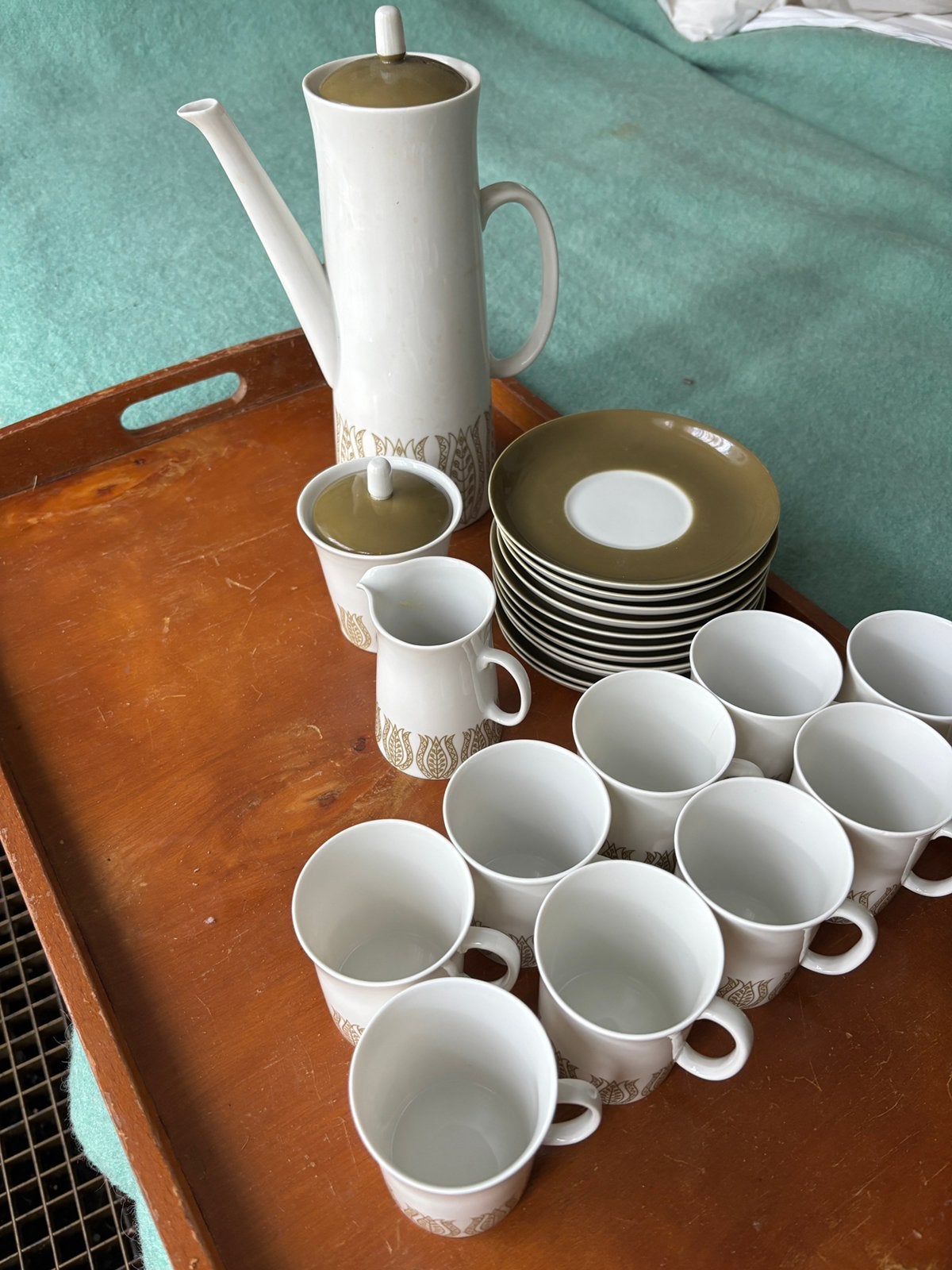 Vintage mosa koffie servies compleet, Ophalen of Verzenden