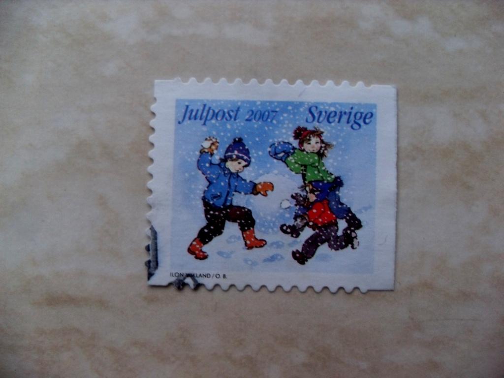 zweden 2007., Postzegels en Munten, Verzenden, Noorwegen, Gestempeld