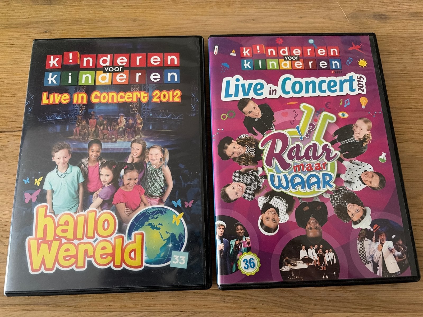 Kinderen voor Kinderen Live in Concert 2012 & 2015 DVD's, Show, Alle leeftijden, Nederlands, Zo goed als nieuw